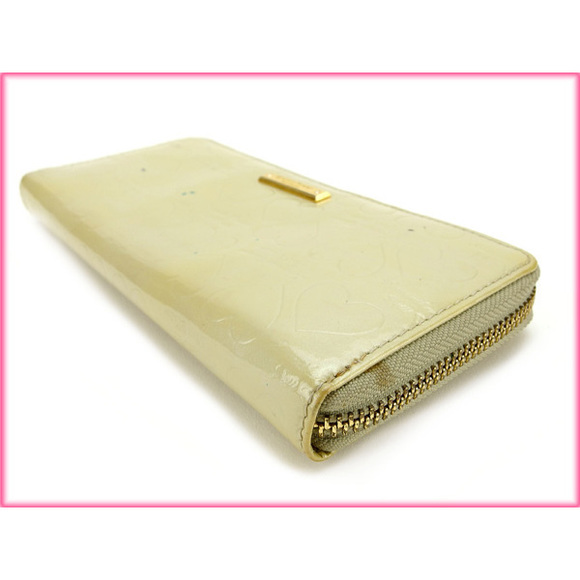 Samantha Thavasa Round Zipper Long Wallet Beige - Picture 4 of 5